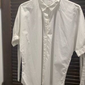 GAP White Button Down Shirt Short Sleeve